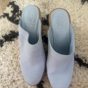 ANTONIO MELANI Light Blue Mules